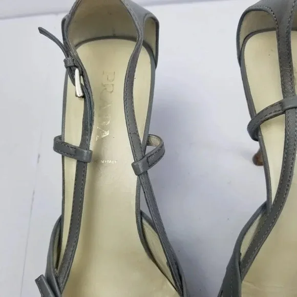 Prada Gray Women's Heels - Picture 3 of 11